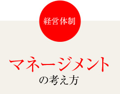 経営体制　マネージメントの考え方